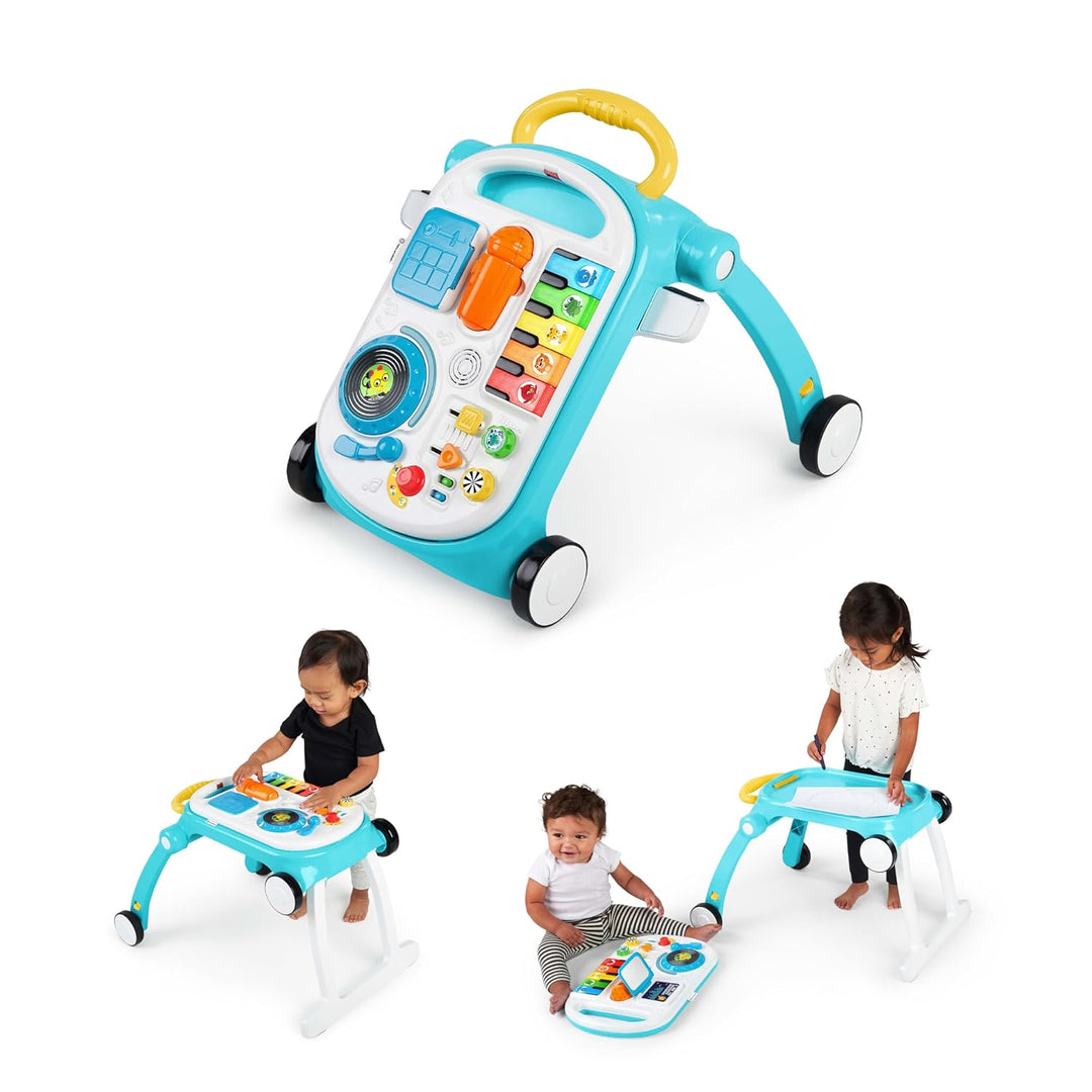 Baby Einstein, Musical Mix ‘N Roll 4-in-1 Baby Lauflernhilfe & Spieltisch, Entdecken Musik, Farben &