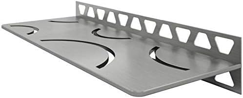 Schluter Systems Rechteckiges Wandregal-W - Kurven-Design - gebürsteter Edelstahl (SWS1D6EB) - Kerdi