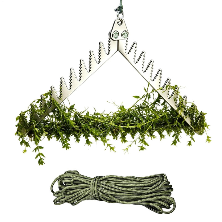 Aquatic Grass Cutter, Foldable Serrated Blade, Plant Catcher | 65.6ft Rope for Efficient Water Weed