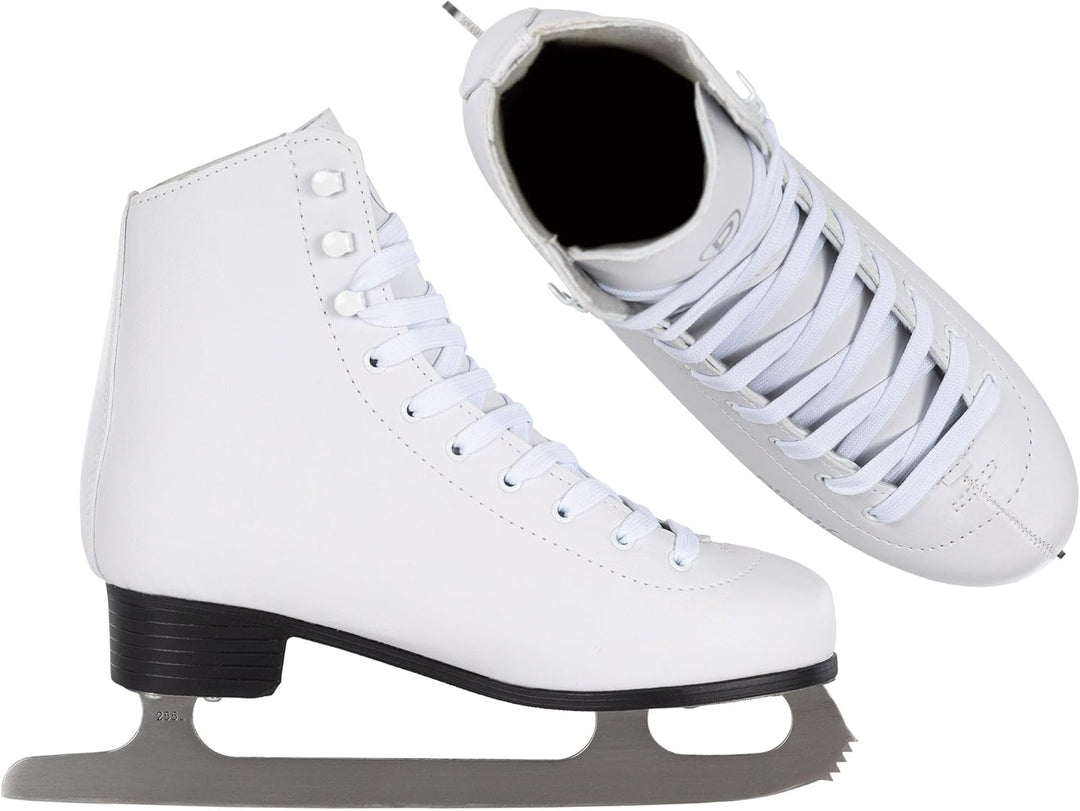 Powerslide Playlife Schlittschuhe für Damen - Eislaufschuhe Weiss - Ice Skate in Gr. 35-42 - Eiskuns