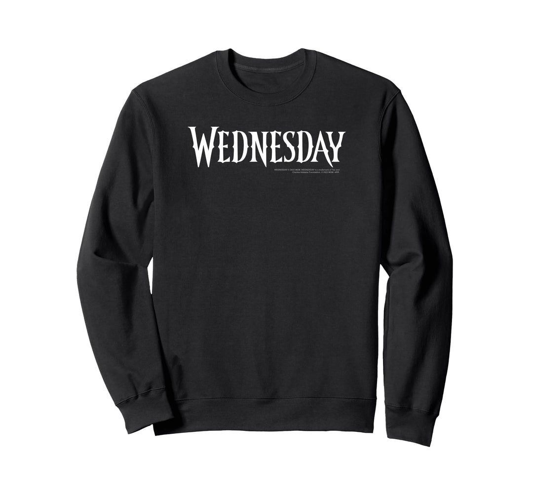 Wednesday Simple Text Logo Sweatshirt