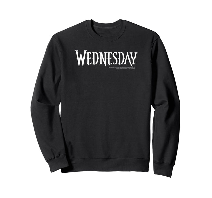 Wednesday Simple Text Logo Sweatshirt