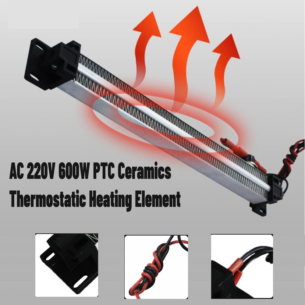 PTC Keramik Lufterhitzer AC 220V 600W Keramisches Luftheizelement Elektrisches Keramikheizrohr Isoli