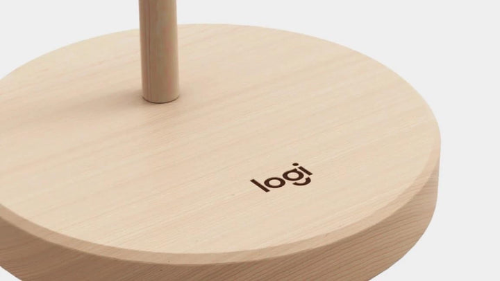 Logitech Kopfhörerständer aus Holz