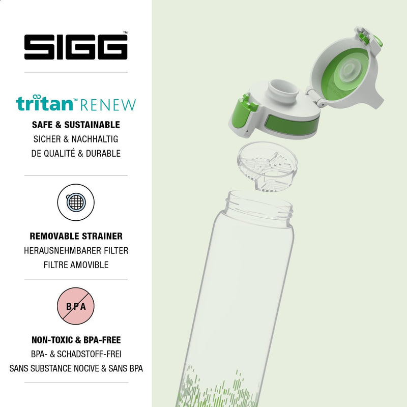 SIGG - Tritan Renew Trinkflasche - Total Clear ONE - Für Kohlensäurehaltige Getränke Geeignet - Spül