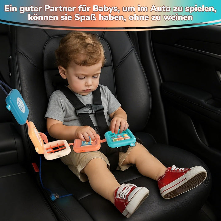 Baby Flugzeug Reisespielzeug - Busy Activity board für Kleinkinder, Montessori Spielzeug Baby, activ