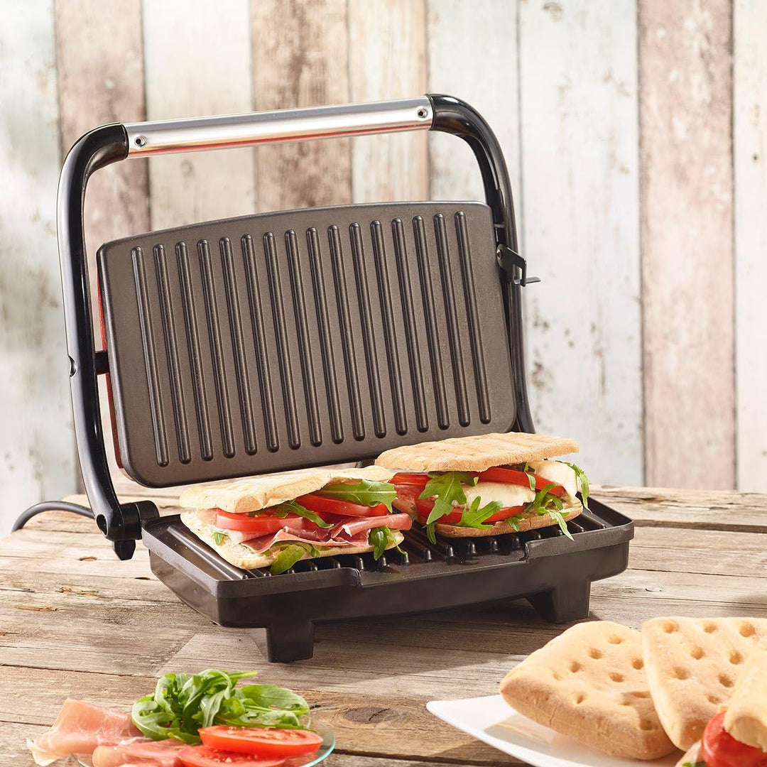 Rosenstein & Söhne Panini Toaster: Panini-, Sandwich- & Kontaktgrill CG-2510, 1.000 W (Panini Grill)