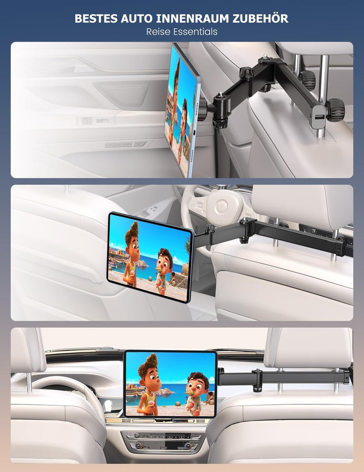 OHLPRO Tablet Halterung Auto Magnetische [48CM Ausziehbare Langarm] Tablethalterungen iPad Halterung