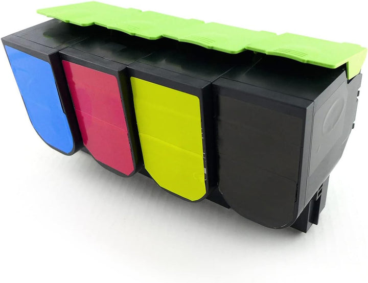 Green2Print Toner Toner-Set, 4 Kartuschen 1x 10500, 3X 7000 Seiten passend für Lexmark CX622ade, CX6