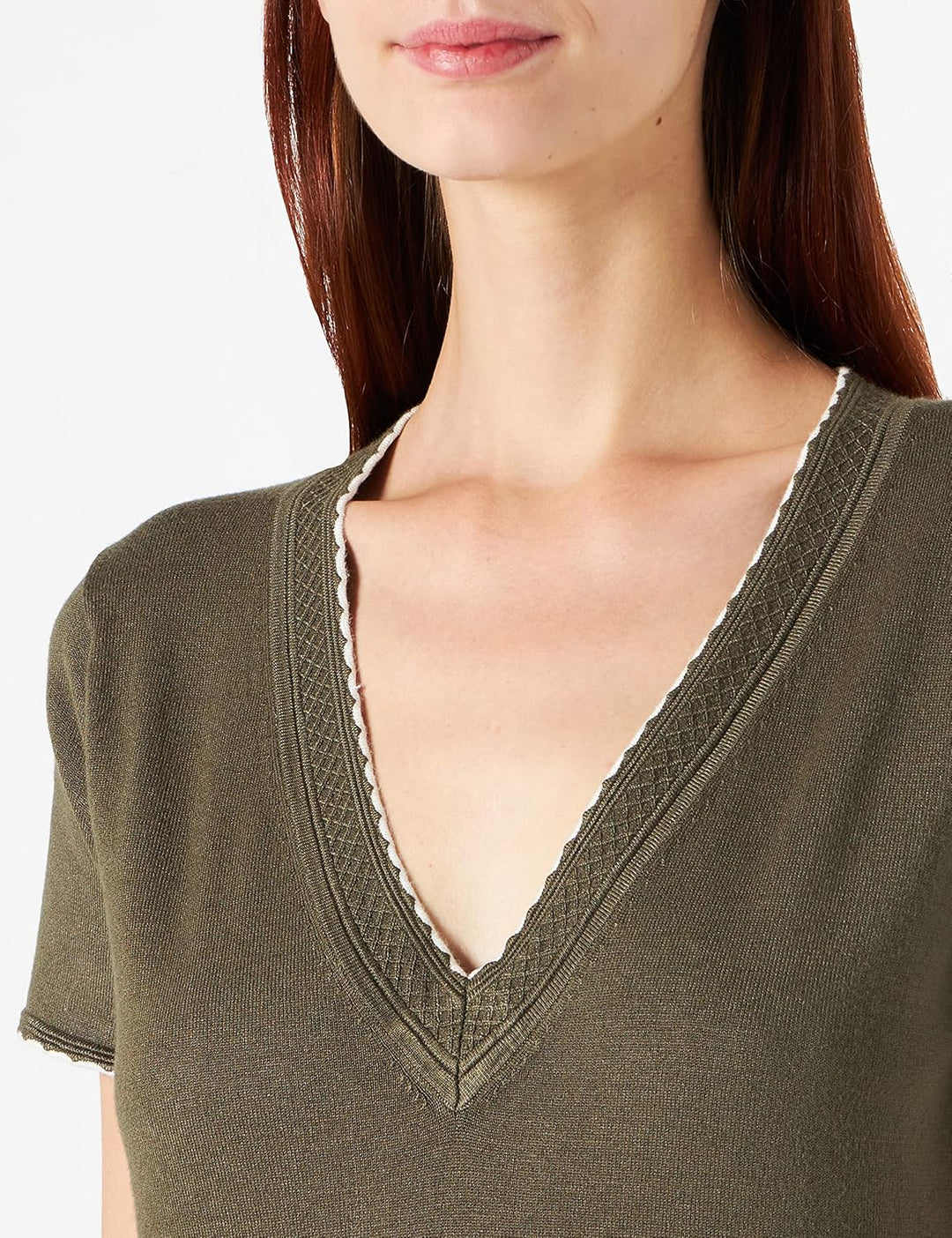 Naf Naf Damen Melrose Mc Pullover XS Musette Grün, XS Musette Grün