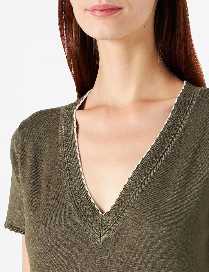 Naf Naf Damen Melrose Mc Pullover XS Musette Grün, XS Musette Grün