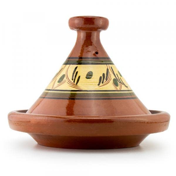 Marokkanische Tajine Tanger glasiert 2-4 Personen Ø 30 cm, Tajin, Tagen, Gartopf zum Kochen, Marokka