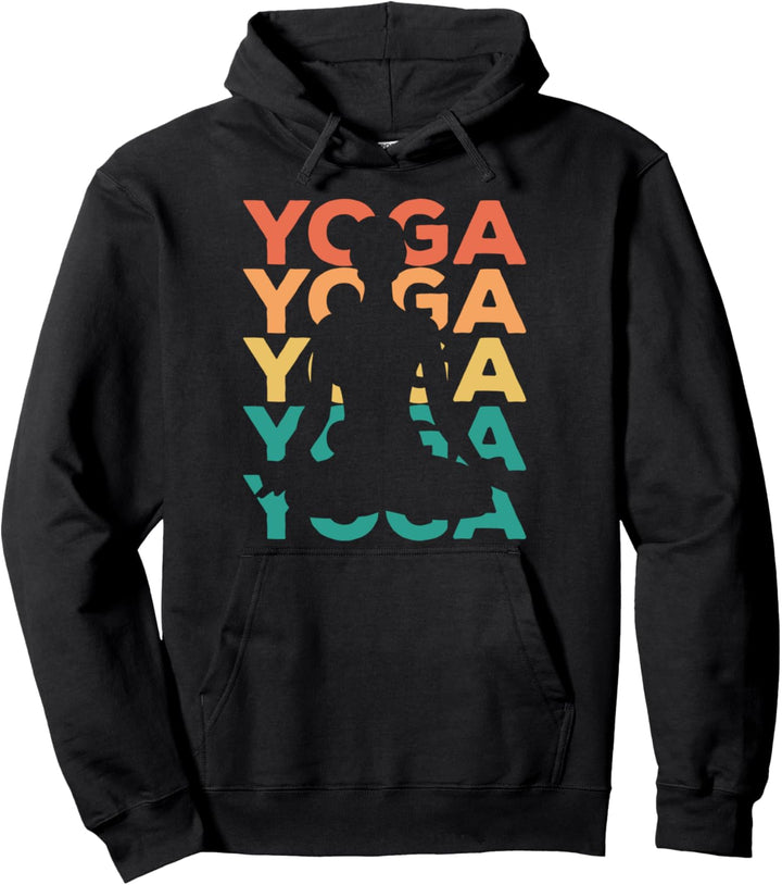 Retro Vintage Yoga Geschenk für Yogis Pullover Hoodie