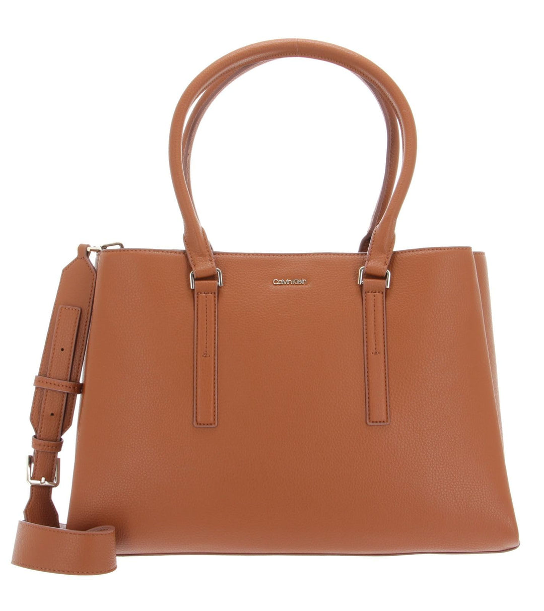 Calvin Klein Ck Elevated Tote Lg K60k610169 Tragetasche Braun (Cognac), Braun (Cognac)