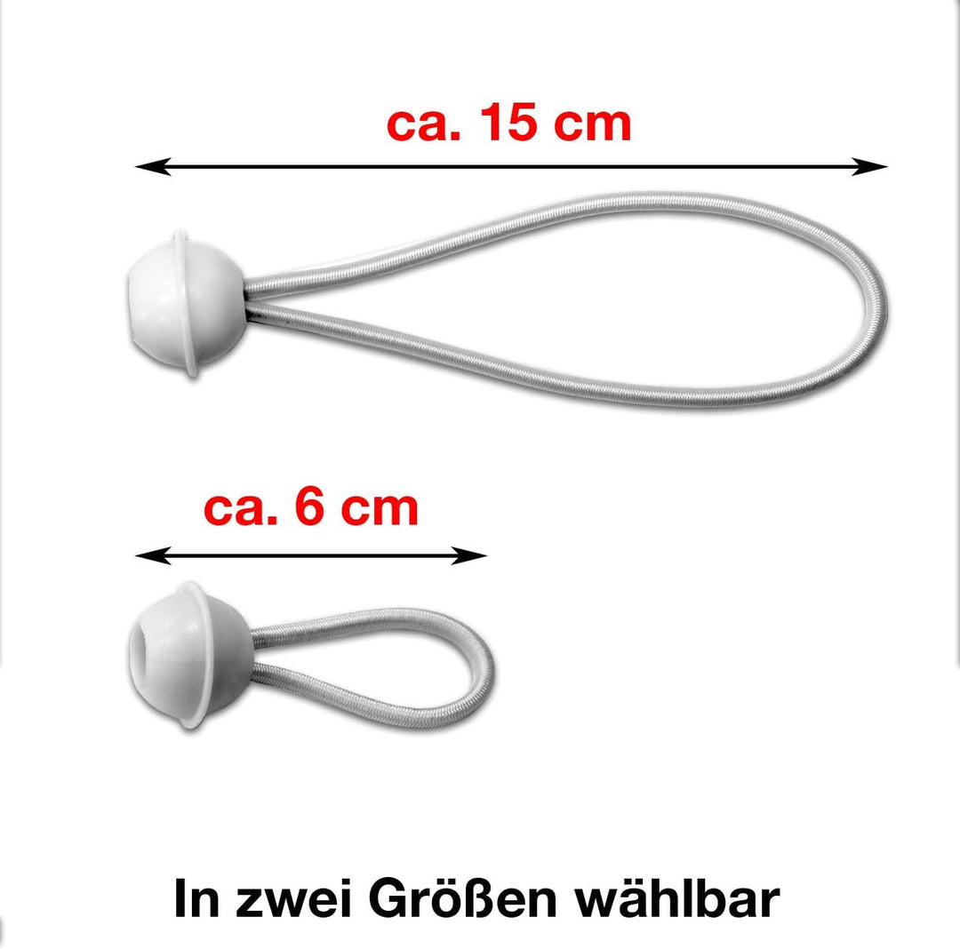 25 Stück Set Gummischlaufen Spanngummis zum Befestigen von Planen - Zeltgummis Expanderschlingen Bun