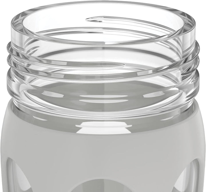 Lifefactory 624 ml Active Flip Cap Glas Wasserflasche 624 ml Cool Grey 22oz Cool Grey, 651 ml Grau -