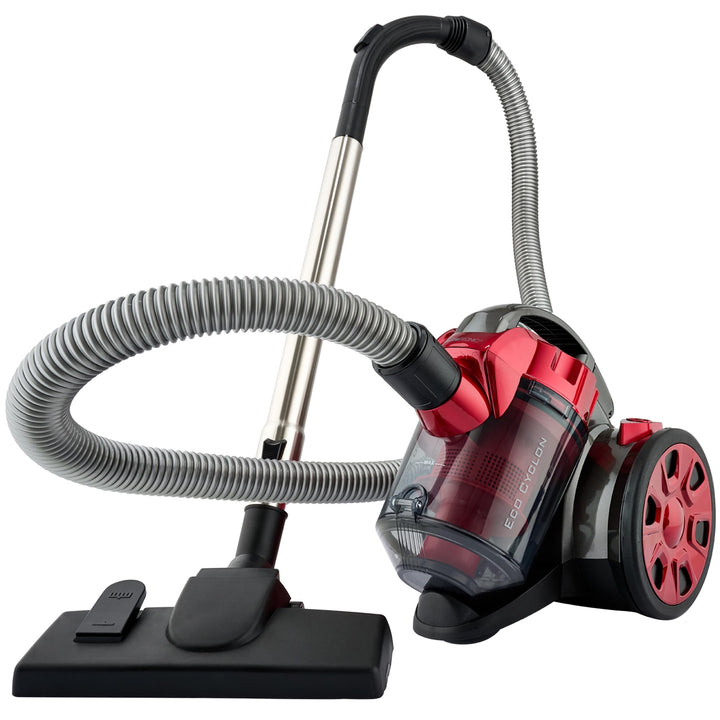 Clatronic BS 1308 Eco-Cyclon Twin-Spin Bodenstaubsauger, beutellose Filtertechnik, Hoch-Effizienz-Pa