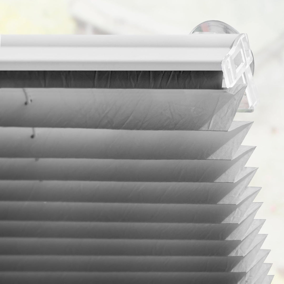 Lichtblick Dachfenster Plissee Haftfix, ohne Bohren, mit Saugnäpfen, für Veluxdachfenster, Fensterpl