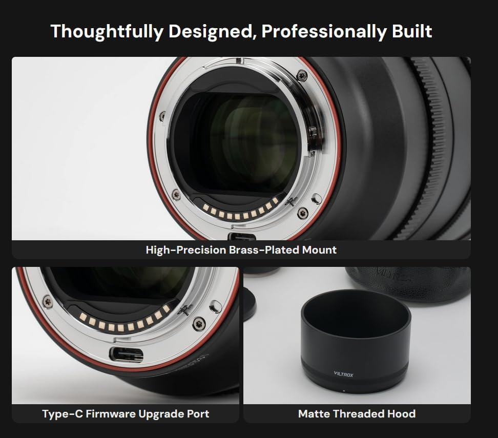 VILTROX AF 85mm F1.4 Pro FE Vollformat Autofokus Objektiv für Sony