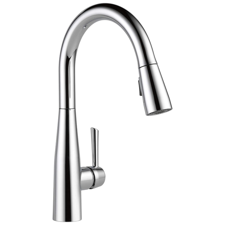 Delta Wasserhahn Essa Single Griff Pull-Down-Küchenarmatur mit magnetischem Docking Chrome Standard,