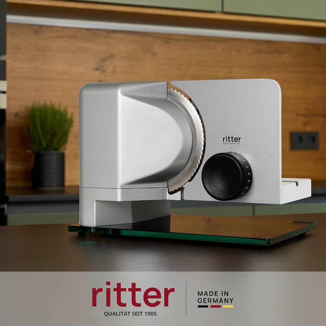 ritter sono 2 Elektrischer Allesschneider &amp; Brotschneidemaschine aus Metall mit ECO-Motor, Made in G