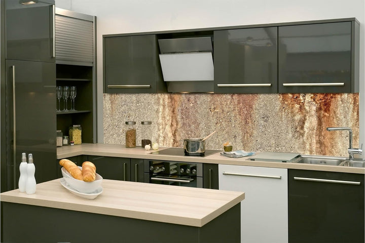DIMEX Küchenrückwand Folie Selbstklebend ABGEBROCHENE BETONWAND I 260 x 60 cm | Klebefolie - Dekofol