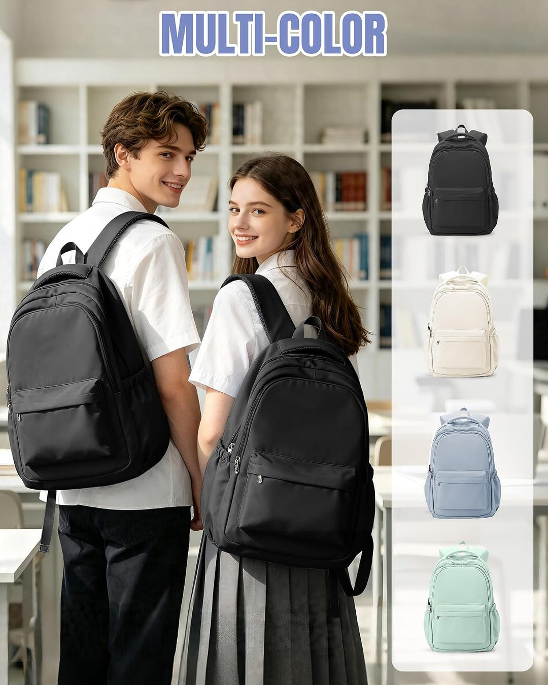 Schulrucksack Teenager Mädchen Jungen Rucksack Schule Schultasche | Wasserdichter Laptop Rucksack Da