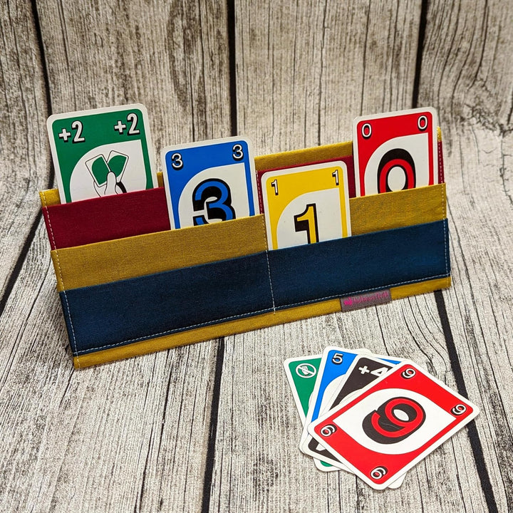 Spielkartenhalter aus Stoff - Handgefertigt & Praktisch | Ideal für Kinder, Senioren & Menschen mit