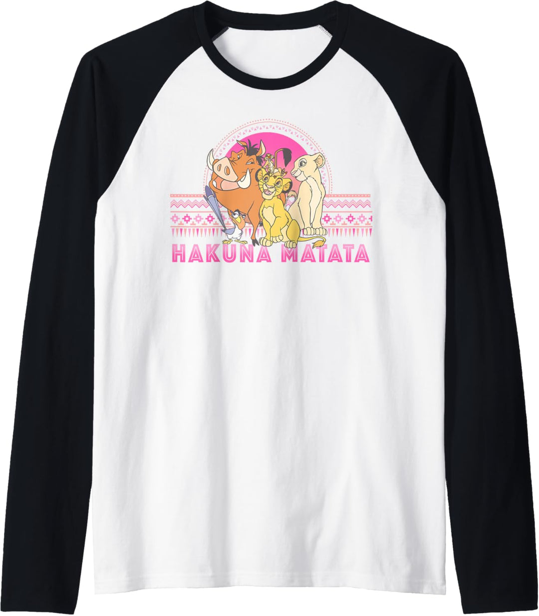 Disney Lion King Hakuna Matata Circle Artsy Portrait Raglan