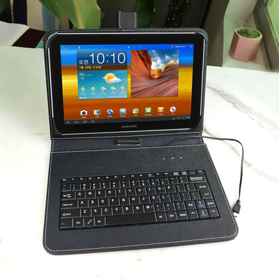 ENJOY-UNIQUE Tablet-Hülle mit externer QWERTY-Tastatur, USB-C-Anschluss, kompatibel mit Samsung Gala