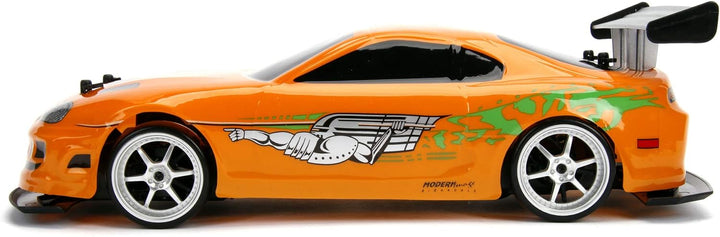 Jada Toys Fast & Furious RC-Auto, Drift 1995 Toyota Supra, Turbo, Driftfunktion, Allradantrieb, Fern