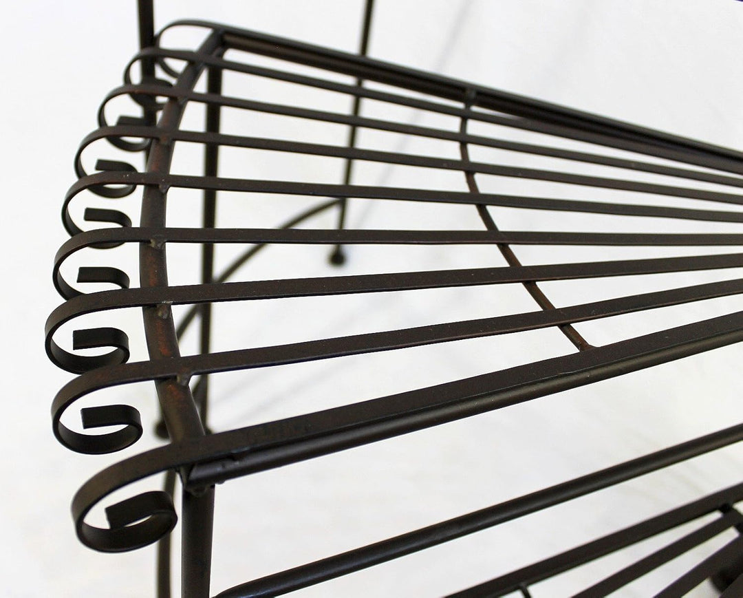 DanDiBo Blumentreppe Metall 64 cm Blumenständer mit 3 Ablagen DY11-12020 Pflanzenständer Blumenbank