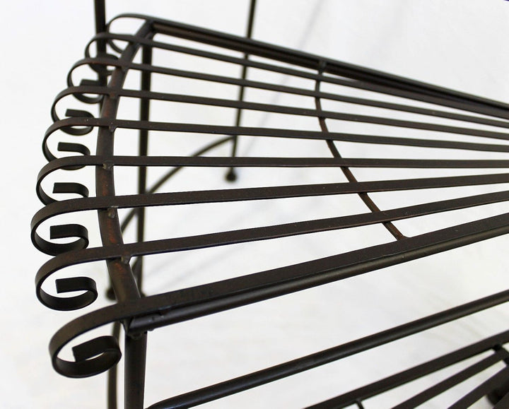 DanDiBo Blumentreppe Metall 64 cm Blumenständer mit 3 Ablagen DY11-12020 Pflanzenständer Blumenbank