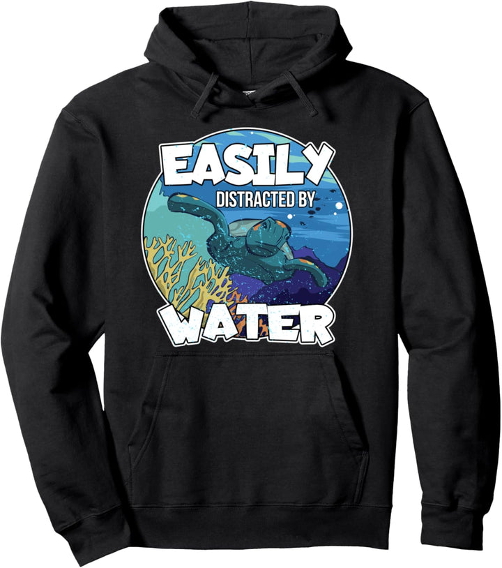 Leicht ablenkbar Wasser tauchen Schnorchler Schnorcheln Pullover Hoodie