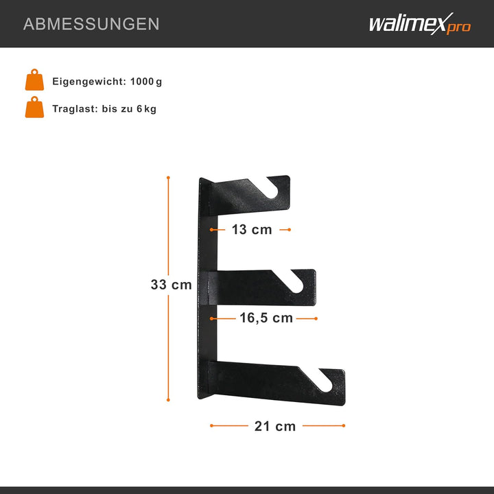 Walimex 3-fach Hintergrund haken (2er Set) nur Haken, nur Haken