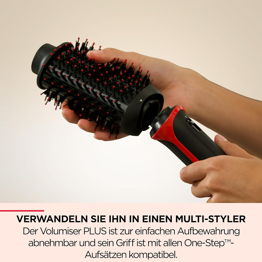 REVLON PROFESSIONAL One-Step Volumiser Plus (Abnehmbarer Kopf, Keramik-Titan-Platte, Gemischte Styli