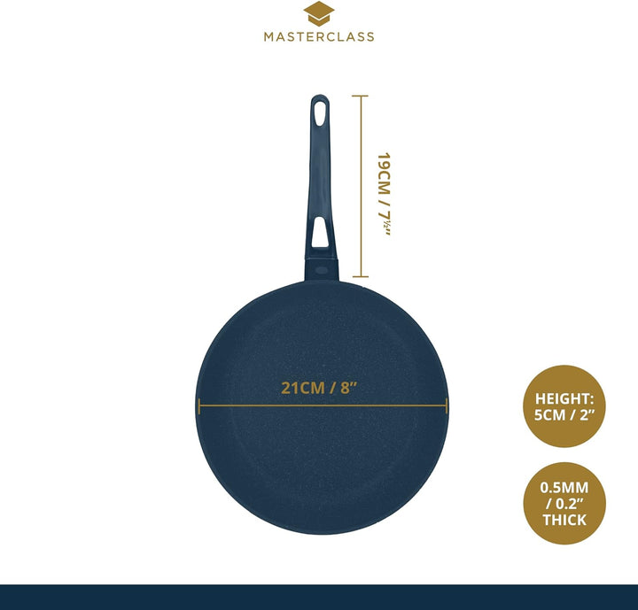 KitchenCraft MasterClass Bratfpfanne, Aluminium, Induktionsgeeignet, Antihaftbeschichtet, Grau, 20 c