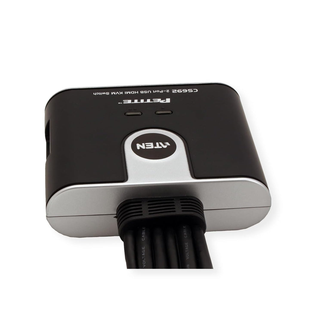 Best Price Square KVM Switch, 2 Port USB HDMI A/V, ATEN CS692 by ATEN Technology