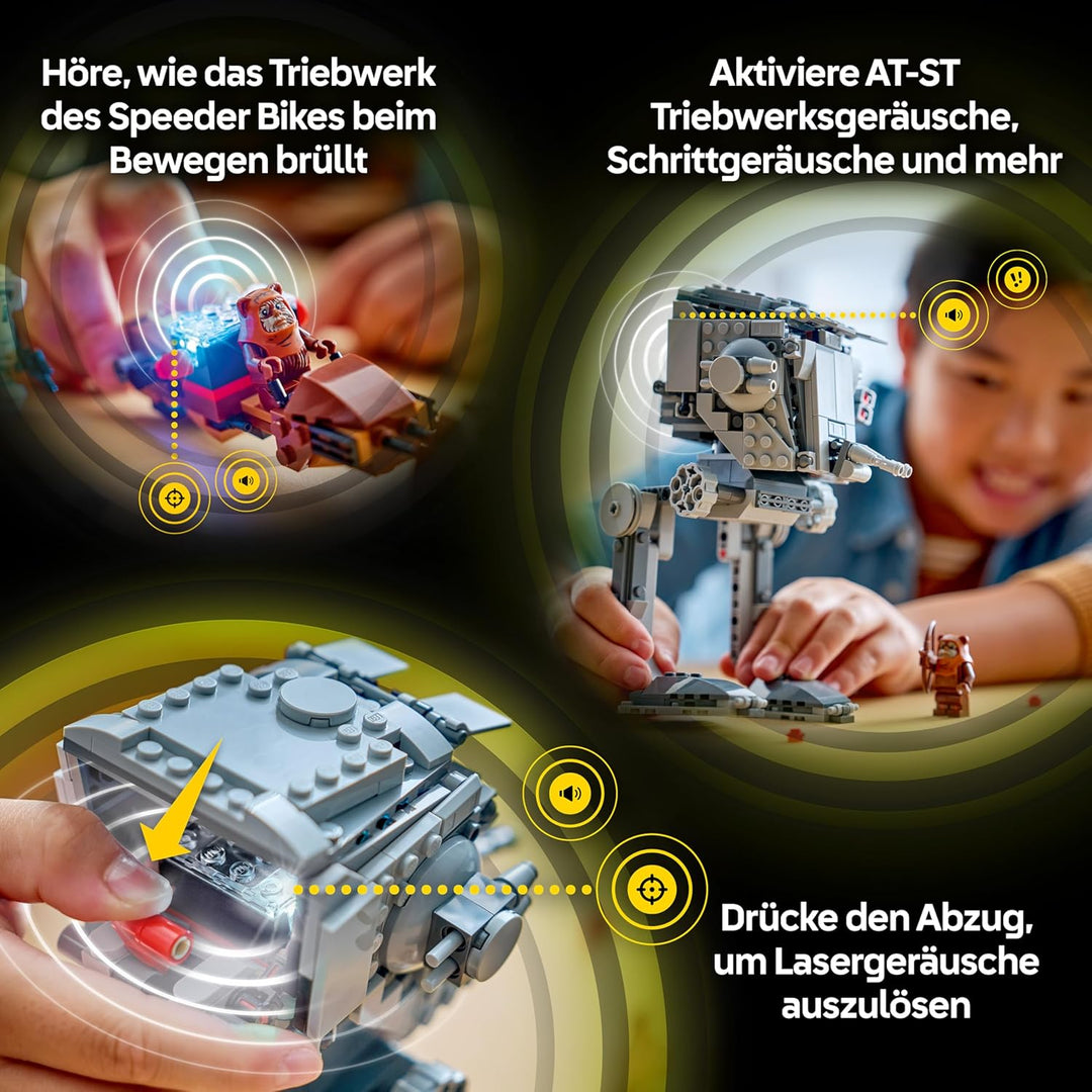 LEGO Star Wars 75424 SMART Play: at-ST Angriff auf Endor - Kompatibles Interaktives Spielzeug inkl.
