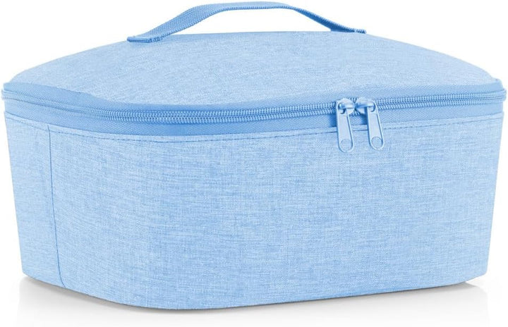 reisenthel coolerbag M Pocket Twist Powder Blue – Kühltasche mit Obermaterial aus recycelten PET-Fla