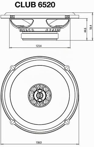 Opel Corsa B/C/D - Lautsprecher Boxen JBL Club 6522 | 2-Wege | 16,5cm Koax Auto Einbauzubehör - Einb