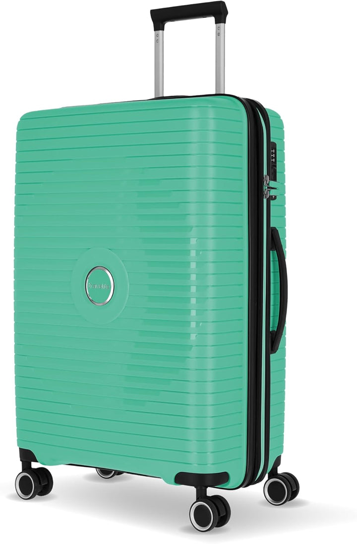 Travelite Hartschalen Koffer mittelgross erweiterbar, 4 Rollen, ORBITA, Trolley mit bruchsicherer Sc