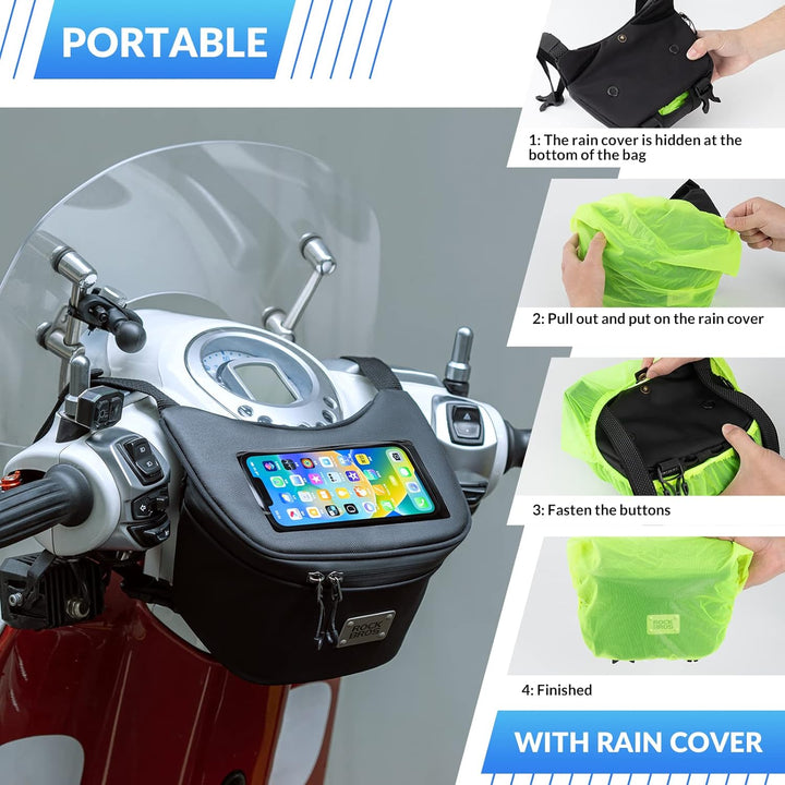 ROCKBROS Motorradtasche Motorrad Satteltaschen Wasserdicht Motorrad Werkzeugtasche Aufbewahrungstasc