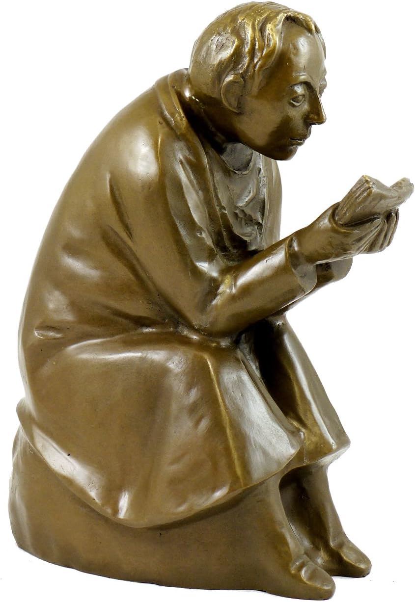 Kunst & Ambiente - Der Buchleser (1936) - Ernst Barlach Skulptur - Echte Bronze signiert - Bronzefig