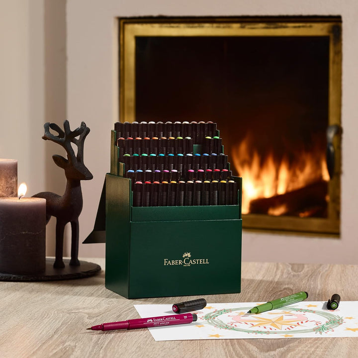 Faber-Castell 167150 PITT Künstlerstift Studiobox 60x Marker 60 stück (1er Pack) Single, 60 stück (1