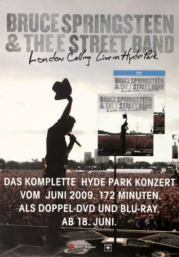 Bruce Springsteen - Hyde Park Live, 2009 » Konzertplakat/Premium Poster | Live Konzert Veranstaltung