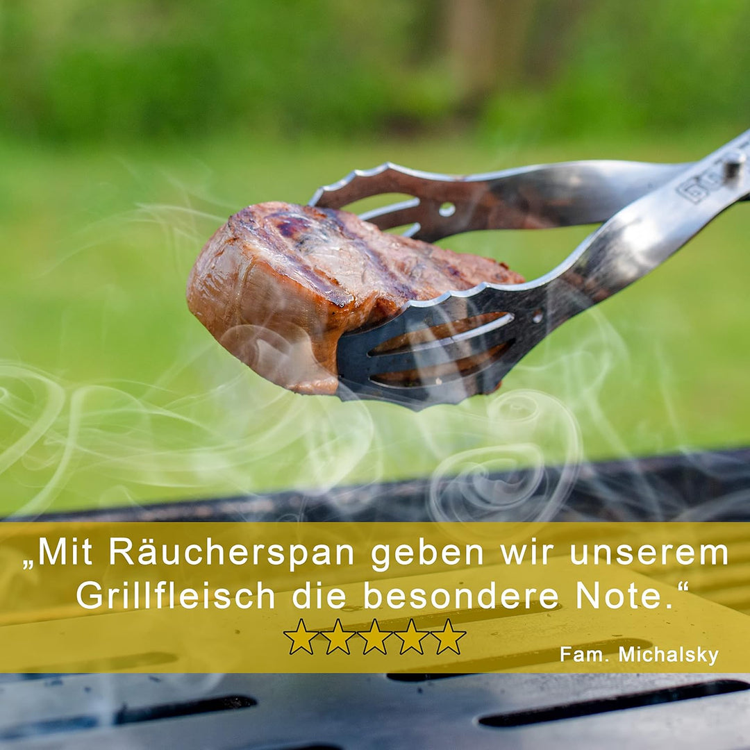 Räucherraspel Räucherchips klein für Borniak Räucherofen, Hickoryholz Typ 5 (2kg entspricht etwa 8 L