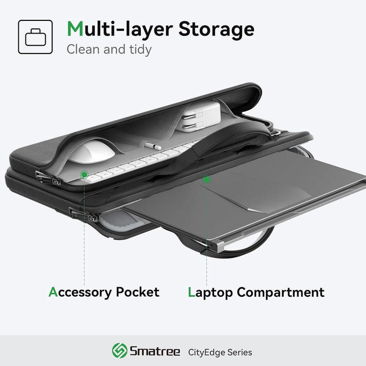 Smatree CityEdge Laptop-Hülle für 13,5-15 Zoll Microsoft Surface Laptop Copilot + PC, für Surface La