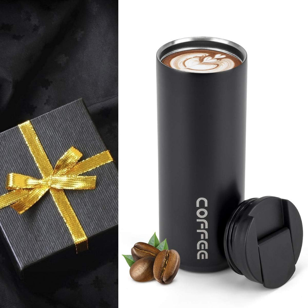 lalafancy Thermobecher 350ml/500ml Kaffeebecher-to-go, Isolierbecher Edelstahl Travel Mug Wiederverw