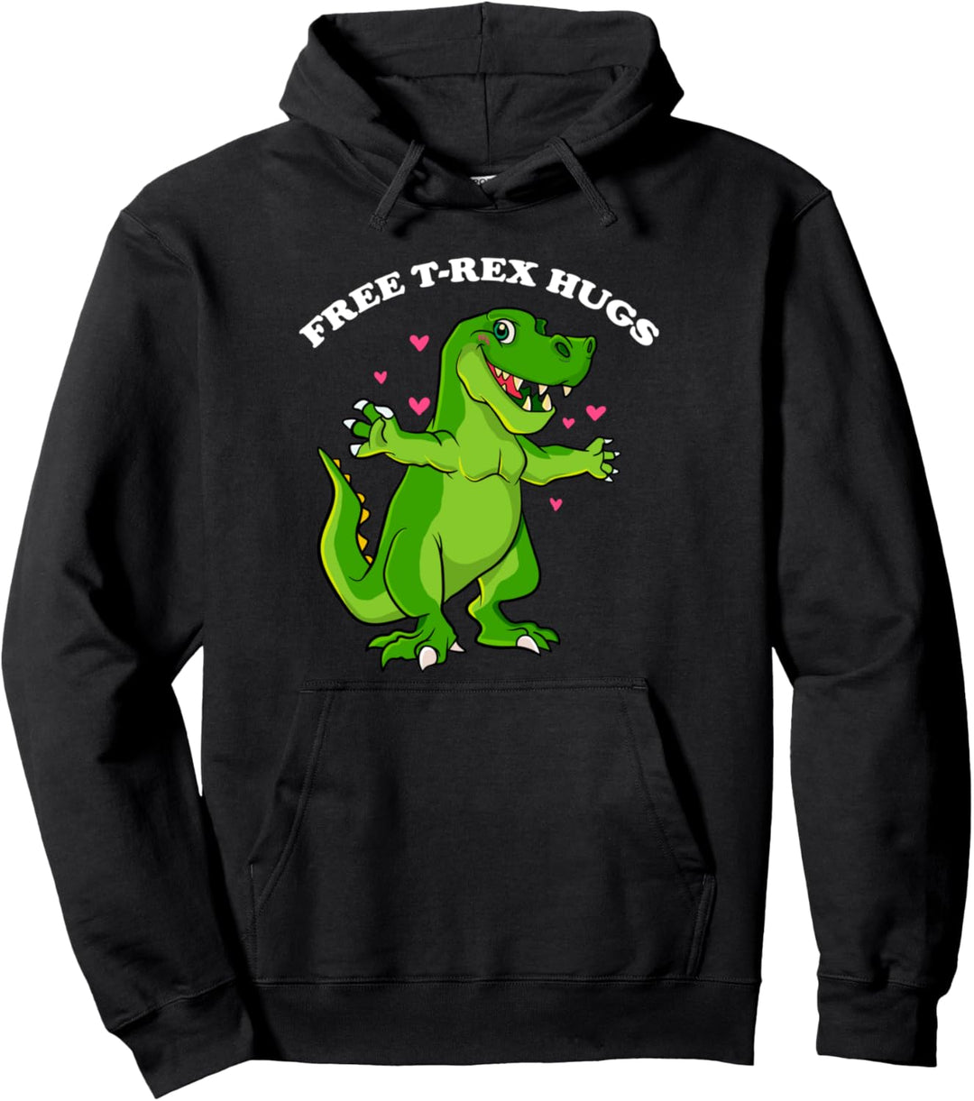 Free T Rex Hugs Lustiger Valentinstag Dinosaurier niedliche Pullover Hoodie